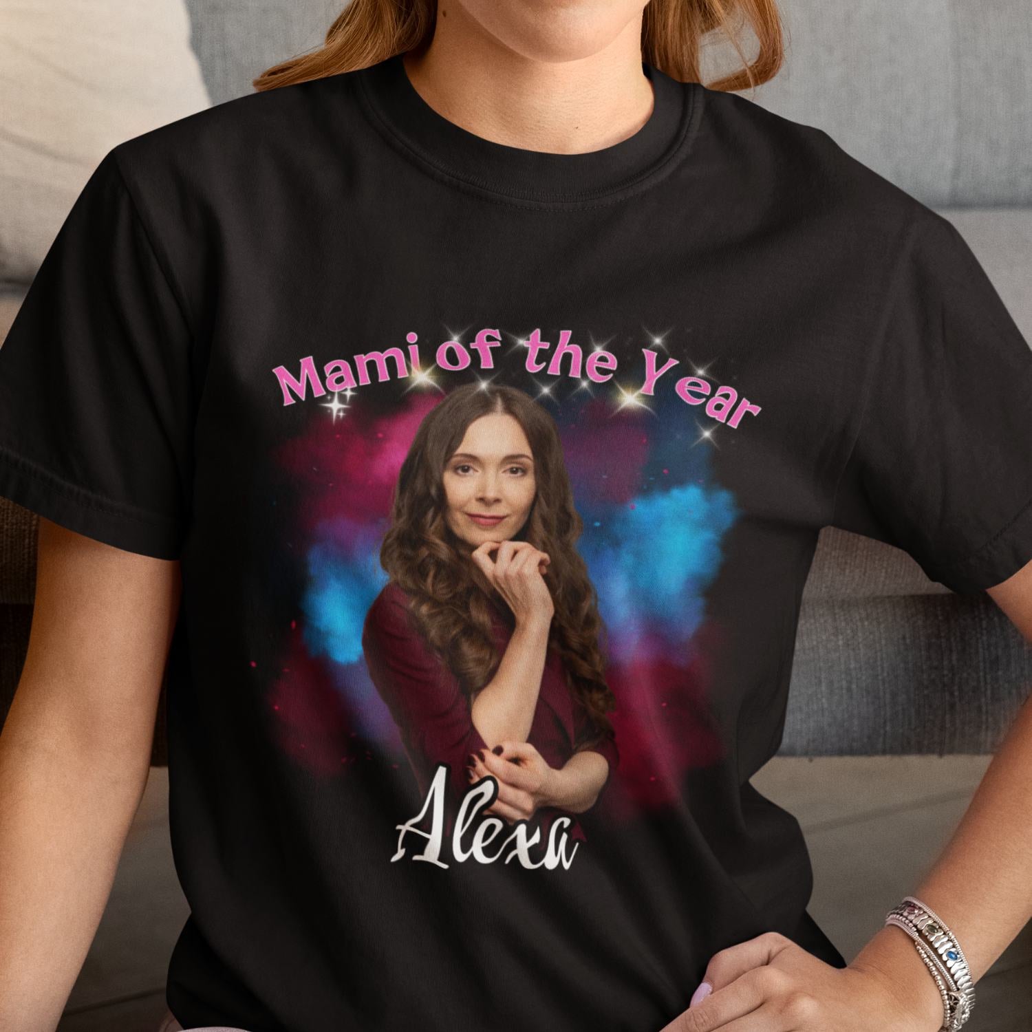Mami of the year personalised mother's day t-shirt