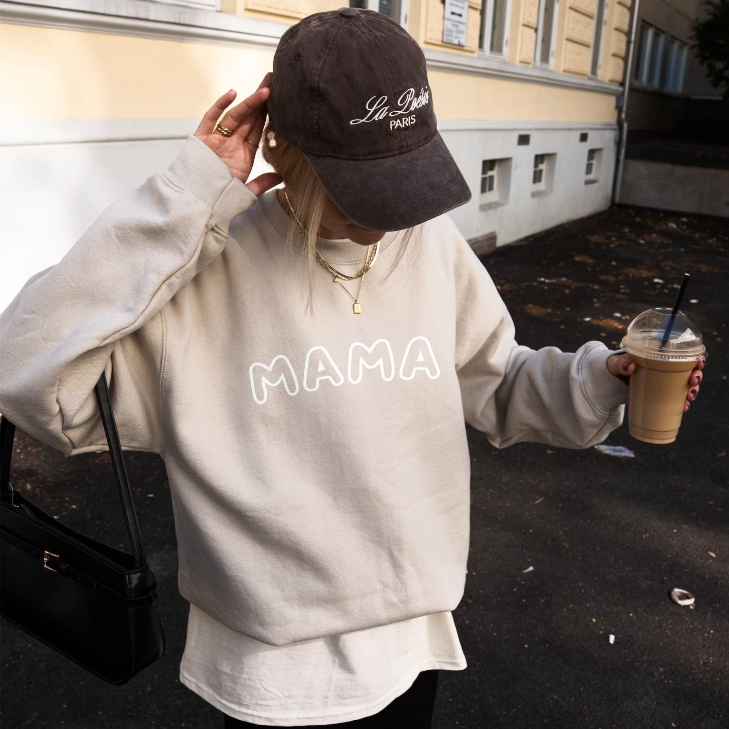 “Mama” Sweatshirt – Embroidered with Children’s Names on Sleeve