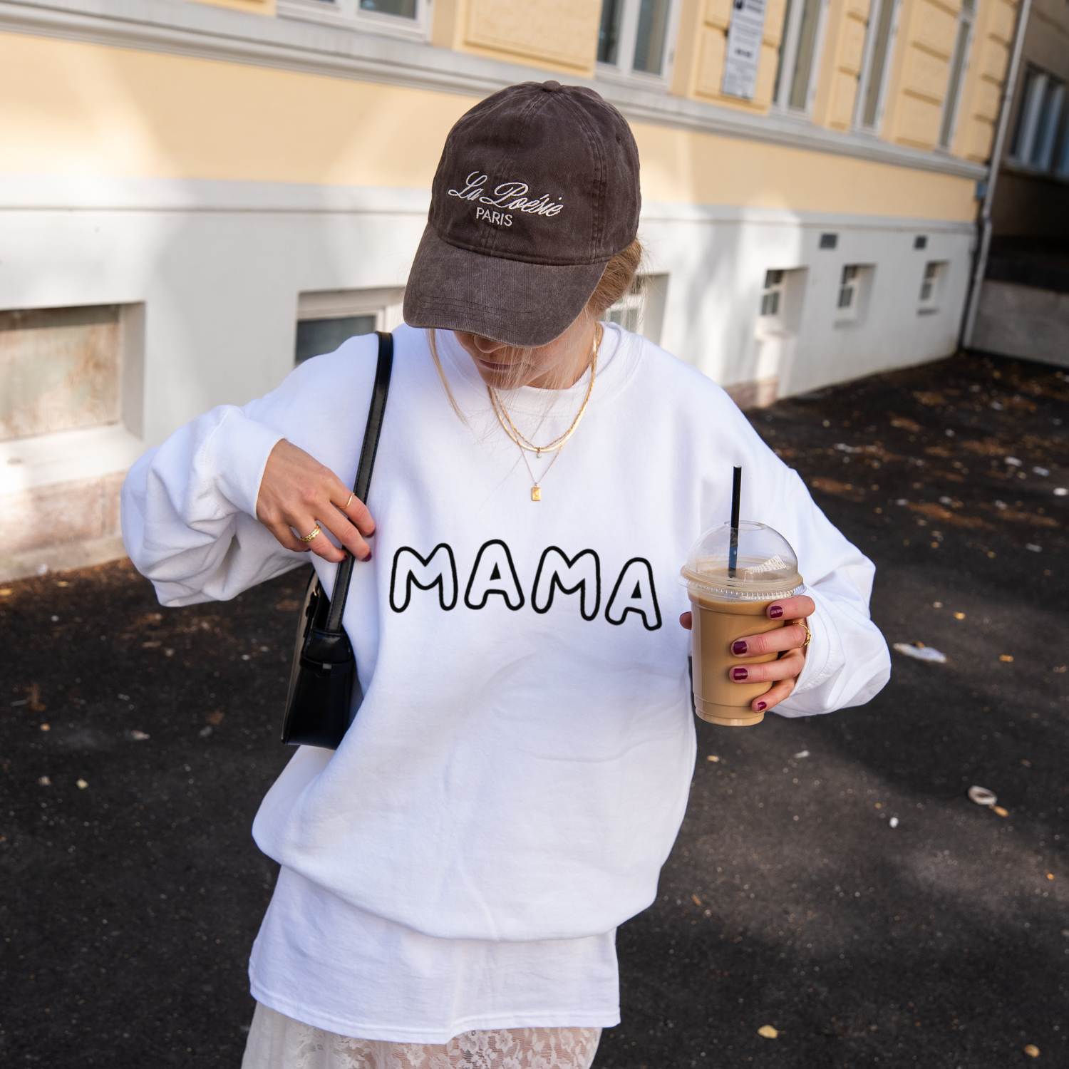 “Mama” Sweatshirt – Embroidered with Children’s Names on Sleeve